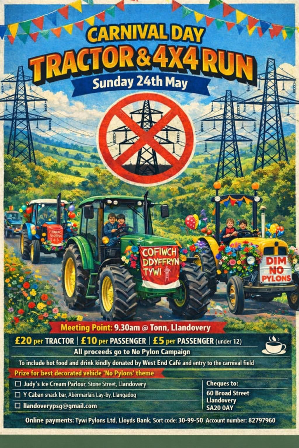 Tractor and 4X4 Run poster